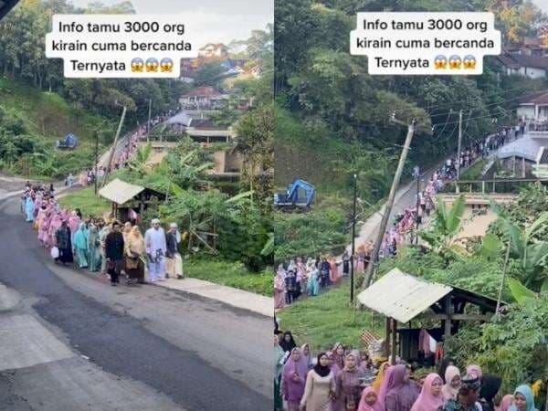 Viral, Pengantin Pria Bawa Rombongan Besan 3.000 Orang, Netizen Khawatir dengan Tim Dapur Viral, Pengantin Pria Bawa Rombongan Besan 3.000 Orang, Netizen Khawatir dengan Tim Dapur