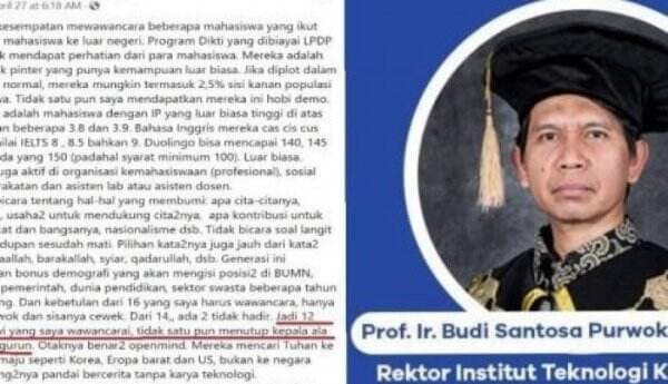 Gegara Ujaran Rasis Manusia Gurun, Prof Budi Santosa Didemo Mahasiswanya Sendiri!