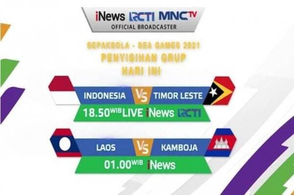 LIVE di iNews dan RCTI Sepak Bola SEA Games 2021: Timnas Indonesia vs Timor Leste U-23
