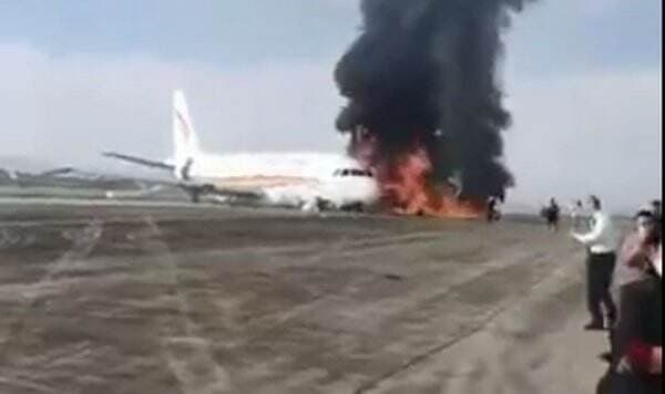 Mengerikan, Pesawat Airbus Angkut 113 Orang Terbakar saat Lepas Landas di China
