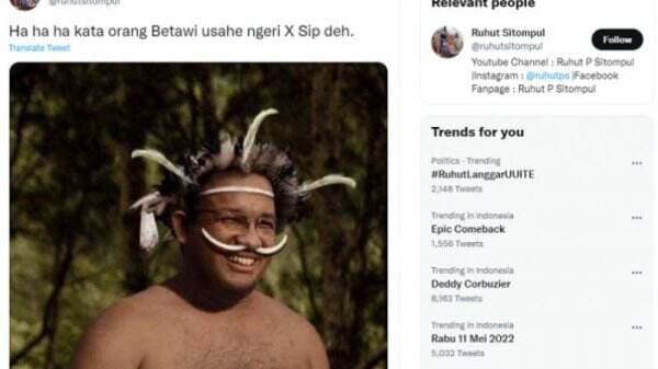 Dilaporkan Polisi usai Posting Foto Anies Baswedan Editan, Ruhut: Bukan Aku yang Bikin