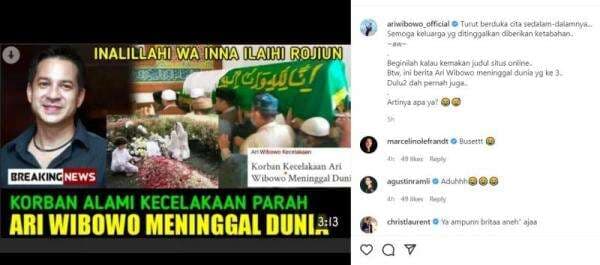 Sudah 3 Kali Dikabarkan Meninggal Dunia, Ari Wibowo Heran: Artinya Apa Ya? Sudah 3 Kali Dikabarkan Meninggal Dunia, Ari Wibowo Heran: Artinya Apa Ya?