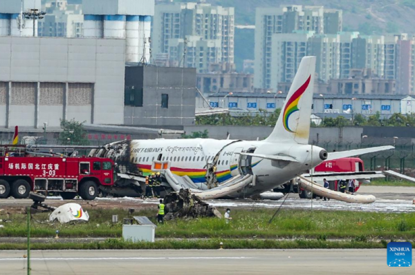 Waduh Mengagetkan, Pesawat Tibet Airlines Berpenumpang 133 Orang Terbakar