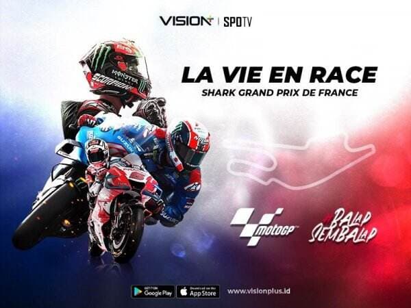 Jadwal Lengkap Race MotoGP Prancis 2022, Saksikan Live di Vision+!
