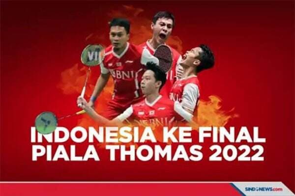Link Live Streaming Final Piala Thomas 2022: Indonesia vs India