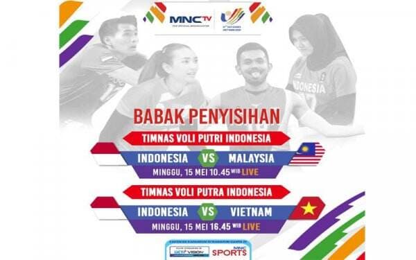 Timnas Voli Putra Indonesia Vs Vietnam di SEA Games 2021 Sore Ini, Live MNCTV
