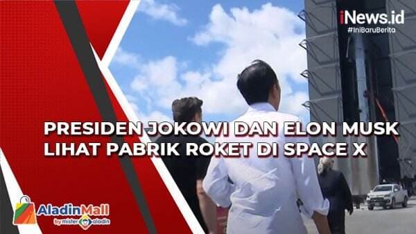 Video Presiden Jokowi dan Elon Musk Lihat Pabrik Roket di SpaceX