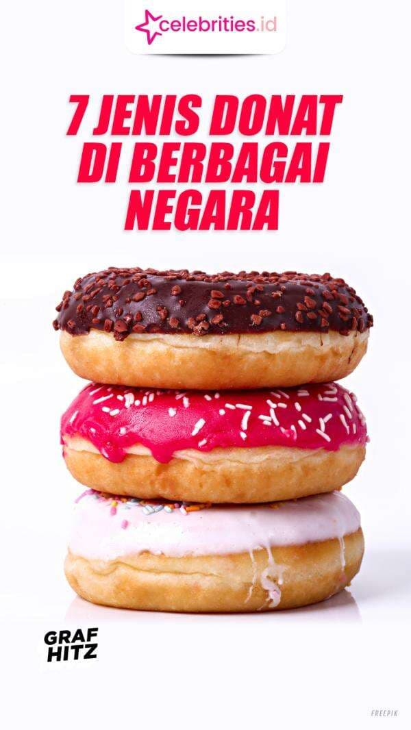 Infografis 7 Jenis Donat dari Berbagai Negara Infografis 7 Jenis Donat dari Berbagai Negara