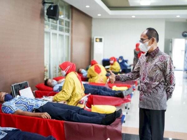 Aksi Kemanusiaan, Pegawai PDAM Makassar Rama-ramai Donor Darah