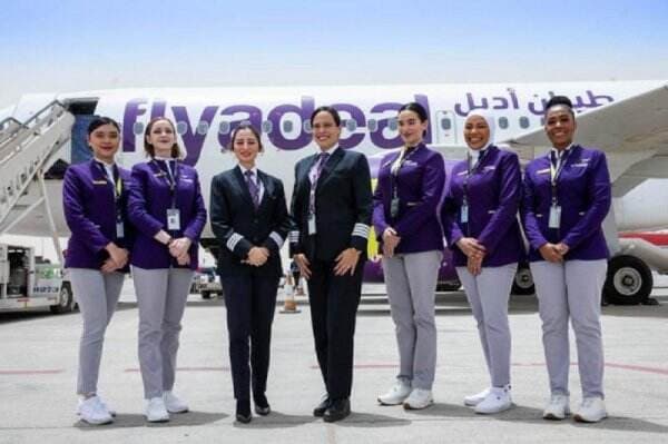 Maskapai Arab Saudi Ini Terbang dengan Semua Awak Pesawat Perempuan