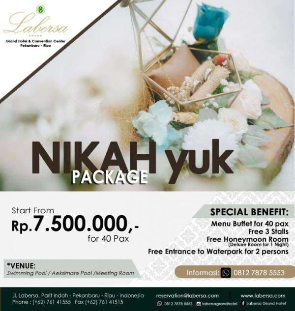 Labersa Tawarkan Paket Wedding Spesial, Mulai Dari 7,5 Juta Labersa Tawarkan Paket Wedding Spesial, Mulai Dari 7,5 Juta