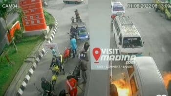 Viral Mobil Berwarna Silver Terbakar saat Isi Bensin di Madina, Begini Penampakannya