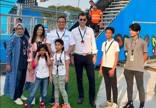 Gubernur DKI Jakarta Anies Baswedan Sudah Hadir Di Sirkuit Formula E Jakarta 2022