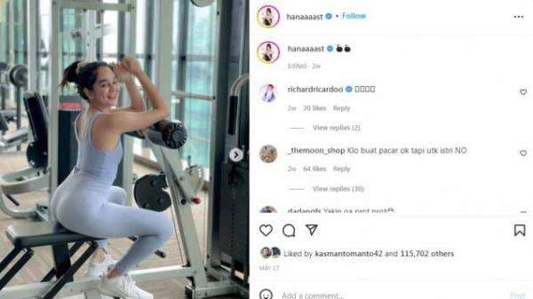 Angkat Beban di Tempat Gym, Hana Hanifah: Lebih Baik Keringetan daripada Keingetan Angkat Beban di Tempat Gym, Hana Hanifah: Lebih Baik Keringetan daripada Keingetan