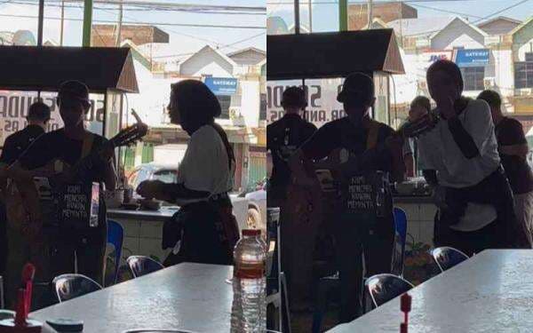 Viral Momen Pengamen Didatangi Tantri Kotak saat Nyanyikan Lagu `Pelan-Pelan Saja` Viral Momen Pengamen Didatangi Tantri Kotak saat Nyanyikan Lagu `Pelan-Pelan Saja`
