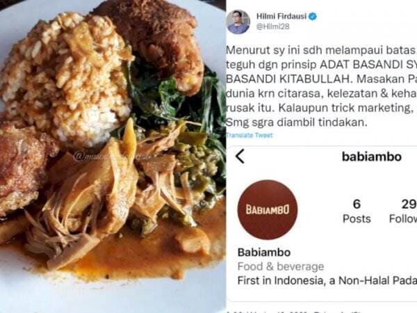 Heboh Restoran Nasi Padang Babi di Jakarta, Banjir Kecaman hingga Pemilik Minta Maaf