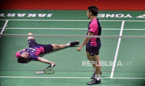 Dikalahkan Wakil China, Marcus/Kevin Gugur di Semifinal Indonesia Masters