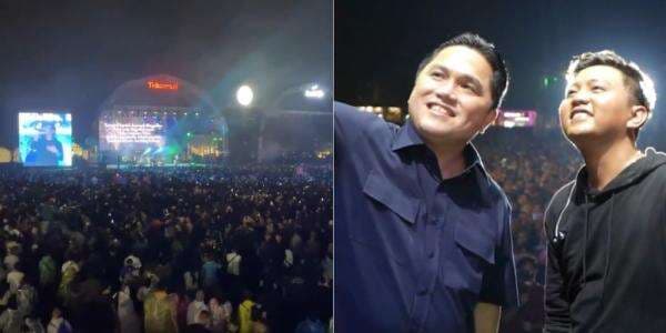 Festival Ulang Tahun Telkomsel, Erick Thohir Tampil Nyanyi Denny Caknan Gaes! Festival Ulang Tahun Telkomsel, Erick Thohir Tampil Nyanyi Denny Caknan Gaes!
