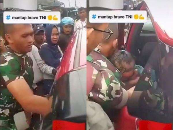 Aksi Heroik TNI Selamatkan Bayi yang Terjebak di Dalam Mobil, Pecahkan Kaca Pakai Tangan! Aksi Heroik TNI Selamatkan Bayi yang Terjebak di Dalam Mobil, Pecahkan Kaca Pakai Tangan!
