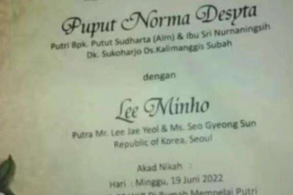 4 Fakta Lee Minho Menikah dengan Wanita Jawa Tengah, Sempat Dikira Aktor Korea 4 Fakta Lee Minho Menikah dengan Wanita Jawa Tengah, Sempat Dikira Aktor Korea