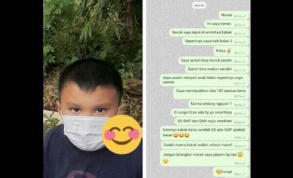 Viral! Bocah SD Pamer Nilai Rapor ke Mendiang Ibunya Lewat WhatsApp, Isi Chatnya Bikin Mewek