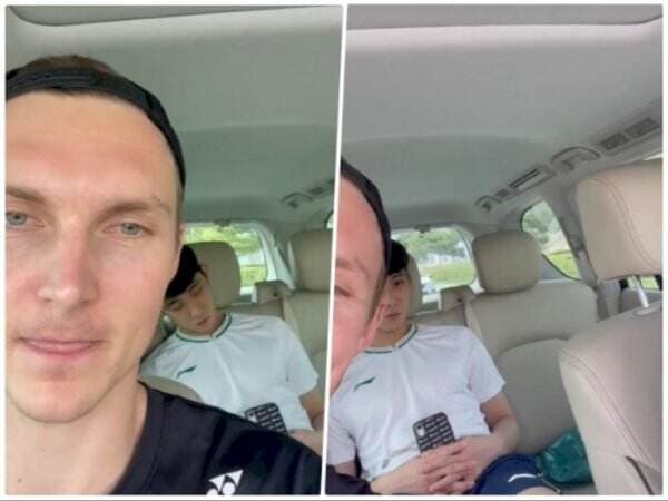 Viktor Axelsen Bocorin Video Loh Kean Yew Tidur di Mobil: So Cute!