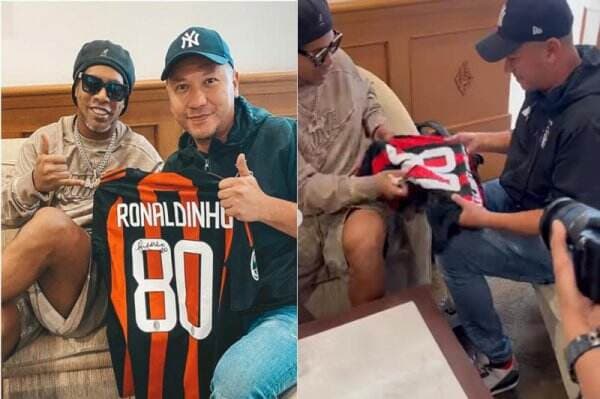 Gading Marten Girang Dapat Tanda Tangan Ronaldinho, Netizen: Privilege Jadi Tetangga Raffi Ahmad