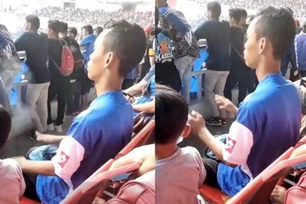 Viral, Suporter PSIS Semarang Sempatkan Salat di Tribun Stadion