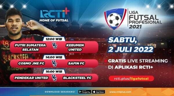 Link Live Streaming Liga Futsal Profesional Hari Ini: Big Match! Pendekar United Vs Black Steel