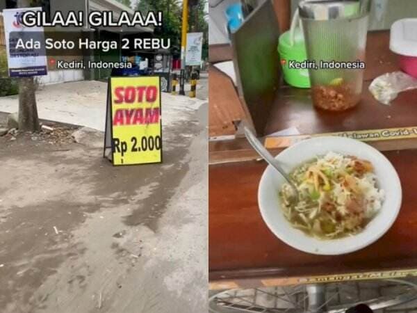 Viral Warung Makan Jual Soto Ayam Seporsi Rp 2 Ribu, Netizen Bandingkan Harga di Kotanya