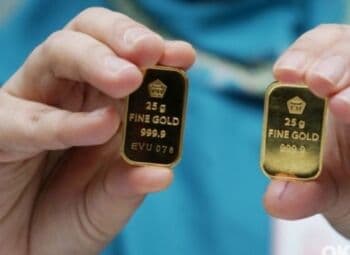 Harga Emas Antam Hari Ini Anjlok Rp12.000 Jadi Rp977.000/Gram