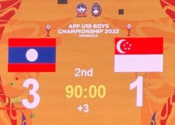 Hasil Timnas Laos U-19 vs Singapura di Piala AFF U-19 2022: Tundukkan The Lions 3-1, Laos Lolos ke Semifinal