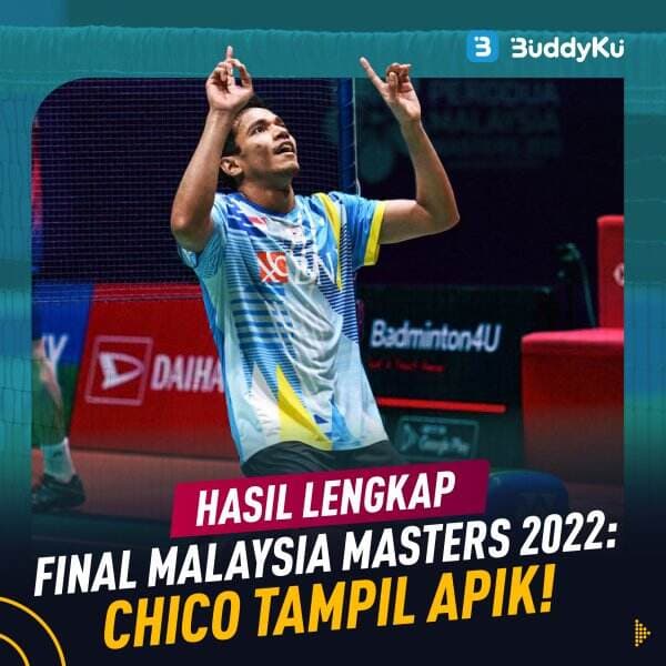 Hasil Lengkap FInal Malaysia Masters 2022: Chico Tampil Apik!