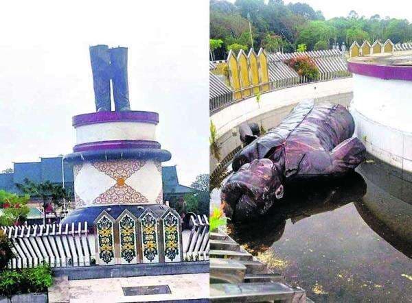 Pasca-Roboh, Katingan Bangun Ulang Patung Tjilik Riwut Rp1,5 Miliar Pasca-Roboh, Katingan Bangun Ulang Patung Tjilik Riwut Rp1,5 Miliar