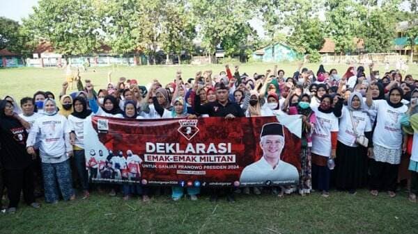 Relawan Saga Dampingi Emak-Emak Militan Cirebon Deklarasi Dukung Ganjar Maju di Pilpres 2024
