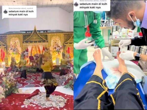Rahasia Penari Piring Minang Lompat-Lompat di atas Beling, Disebut-sebut Pakai Minyak Kaki Rahasia Penari Piring Minang Lompat-Lompat di atas Beling, Disebut-sebut Pakai Minyak Kaki