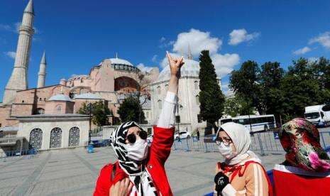 Sudah Dua Tahun Masjid Hagia Sophia Sambut Pengunjung