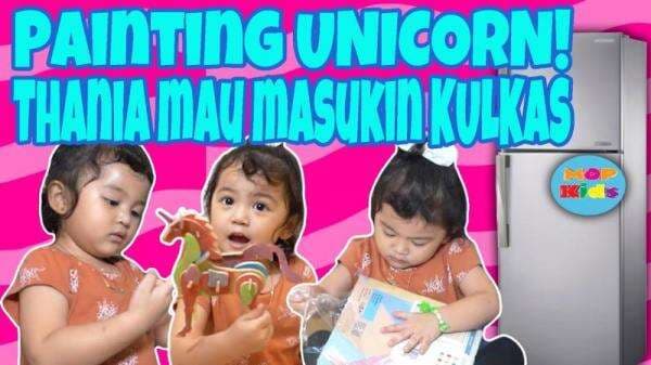 Bikinin Cici Thalia Kreasi Painting Unicorn, Mami Thania Gemesin Banget! Bikinin Cici Thalia Kreasi Painting Unicorn, Mami Thania Gemesin Banget!