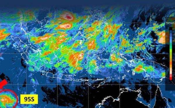 BMKG Deteksi Bibit Siklon Tropis 95S di Barat Daya Lampung, Ini Dampaknya