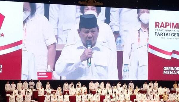 Prabowo Resmi Buka Rapimnas Partai Gerindra di Sentul Bogor