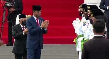 Presiden Jokowi Kukuhkan Anggota Paskibraka di Istana Merdeka