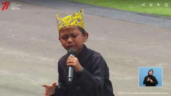 Goda Jokowi, Farel Prayoga Gubah Lirik Lagu Ojo Dibandingke, Tutup Upacara HUT RI di Istana Merdeka