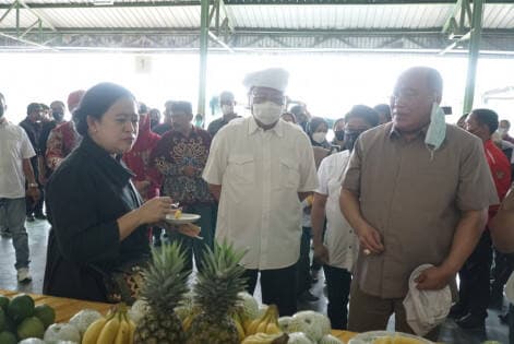 Tinjau Industri Nanas di Lampung, Puan Diteriaki Presiden
