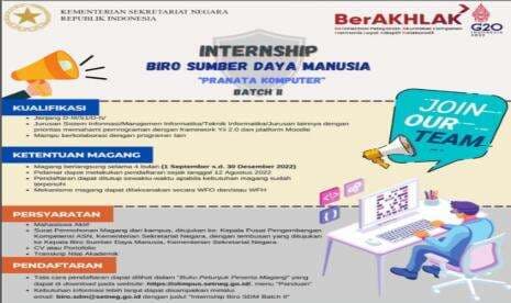 Sekretariat Negara Buka Lowongan Magang untuk Mahasiswa, Ini Syarat Lengkapnya Sekretariat Negara Buka Lowongan Magang untuk Mahasiswa, Ini Syarat Lengkapnya