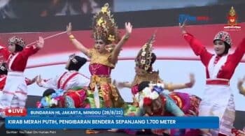 Papua hingga Betawi, Ragam Tarian Tradisional Meriahkan Kirab Merah Putih di Bundaran HI Papua hingga Betawi, Ragam Tarian Tradisional Meriahkan Kirab Merah Putih di Bundaran HI