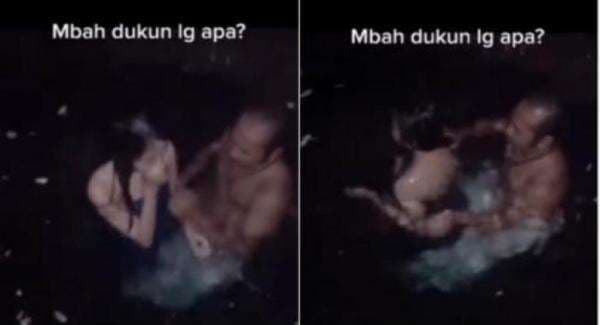 Viral Dukun Memandikan Seorang Perempuan, Netizen: Kalo Gak Nipu ya Cabul Viral Dukun Memandikan Seorang Perempuan, Netizen: Kalo Gak Nipu ya Cabul