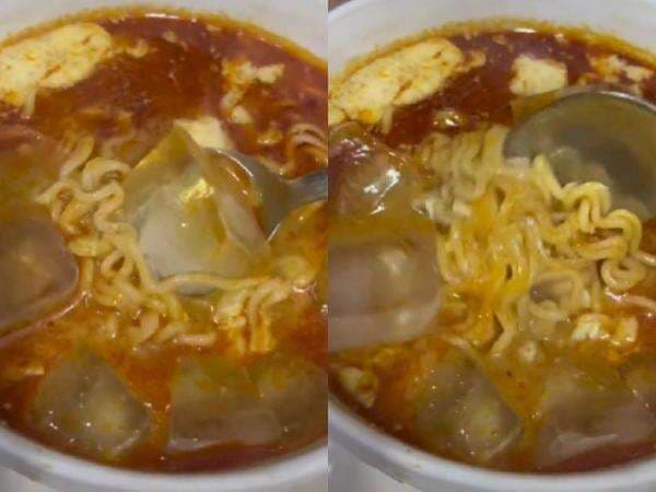 Buset, Cewek Ini Makan Mie Instan Dicampur Es Batu, Netizen Geram: Sekte di Luar Nalar! Buset, Cewek Ini Makan Mie Instan Dicampur Es Batu, Netizen Geram: Sekte di Luar Nalar!