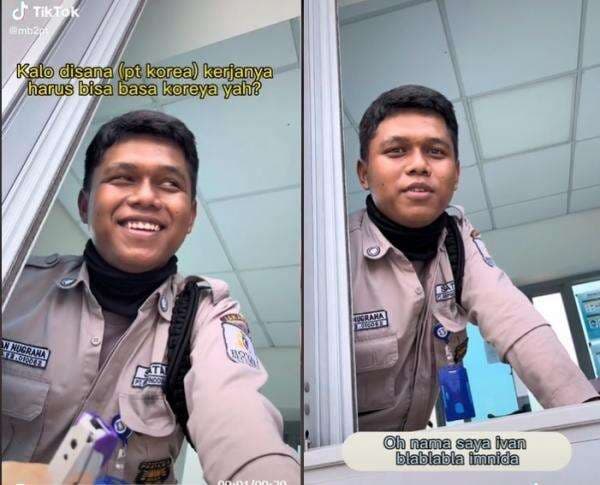 Viral Satpam Pria Fasih Berbahasa Korea, Netizen: Seketika Ganteng Viral Satpam Pria Fasih Berbahasa Korea, Netizen: Seketika Ganteng
