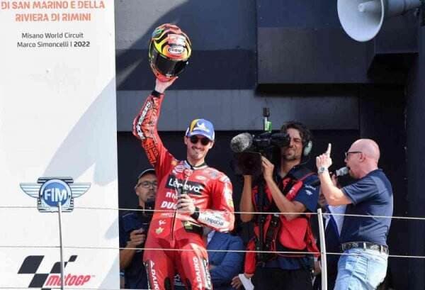 Francesco Bagnaia Cetak Sejarah untuk Ducati Usai Juarai MotoGP San Marino 2022