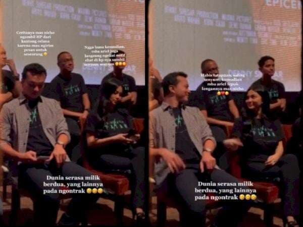Ariel Tatum-Nicholas Saputra Saling Ngechat padahal Duduk Sebelahan, Netizen Auto Gemas Ariel Tatum-Nicholas Saputra Saling Ngechat padahal Duduk Sebelahan, Netizen Auto Gemas